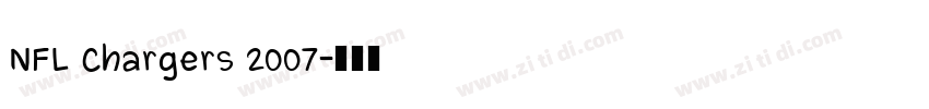 NFL Chargers 2007字体转换